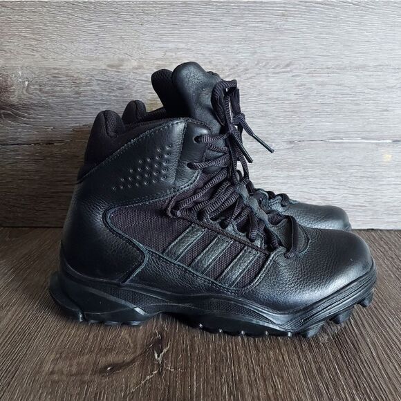 adidas GSG-9.7 Tactical Boot Leather Hiking (Black) Size 4 - Picture 1 of 10